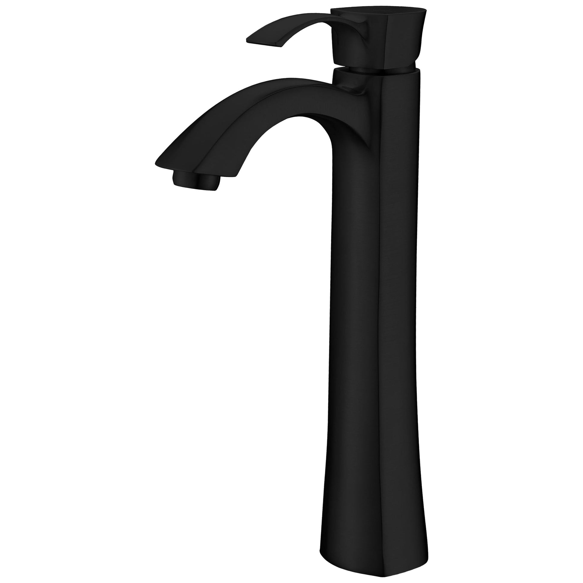 ANZZI Harmony Series 9" Single Hole Matte Black Bathroom Sink Faucet