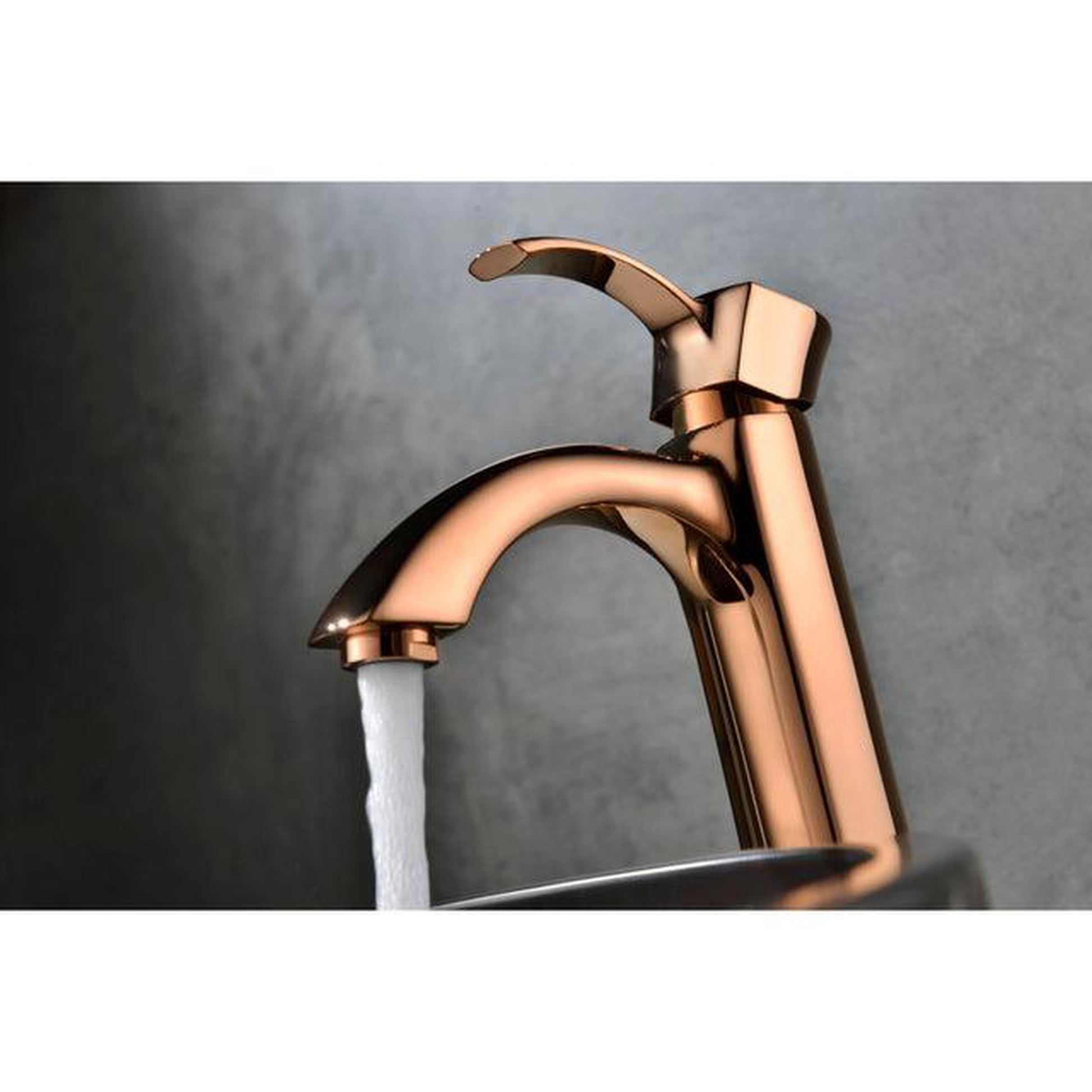 ANZZI Harmony Series 9" Single Hole Rose Gold Bathroom Sink Faucet