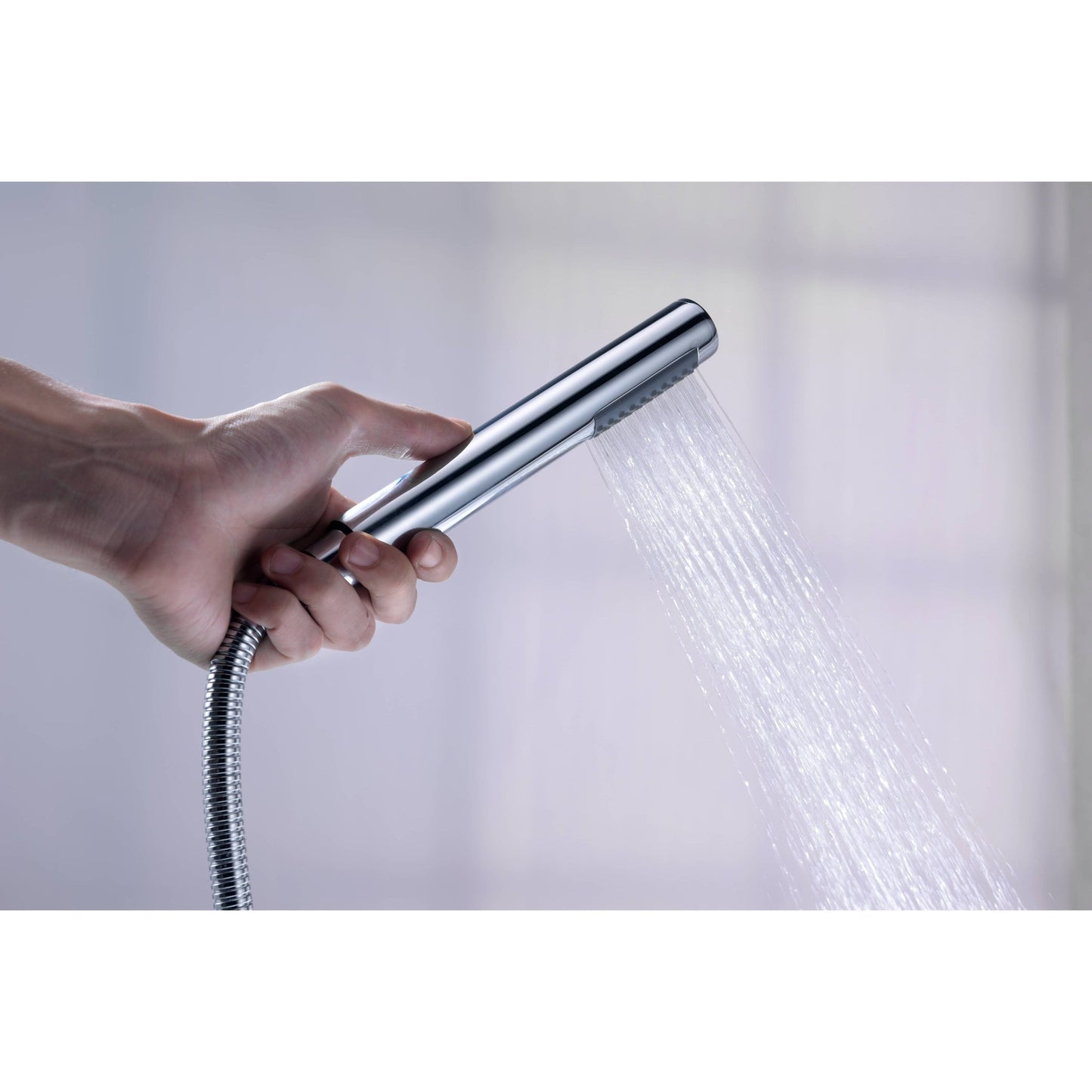 ANZZI Havasu Series 2-Handle Polished Chrome Clawfoot Tub Faucet With Euro-Grip Handheld Sprayer