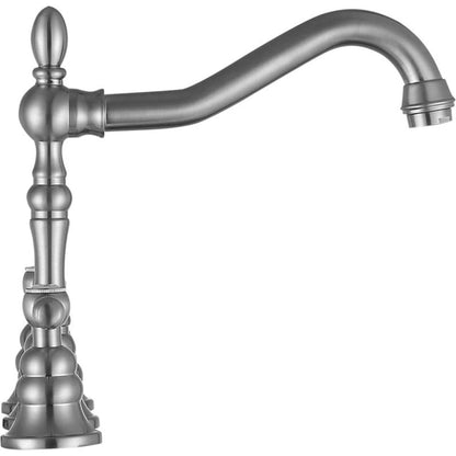 ANZZI Highland Series 6" Widespread Brushed Nickel Bathroom Sink Faucet