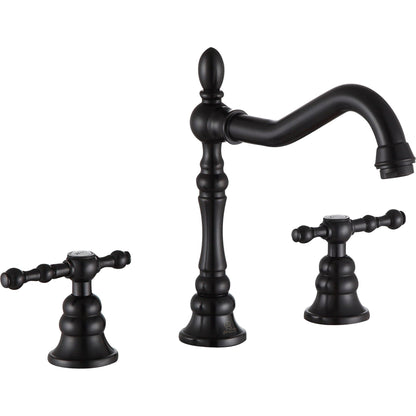 ANZZI Highland Series 6" Widespread Oil Rubbed Bronze Bathroom Sink Faucet