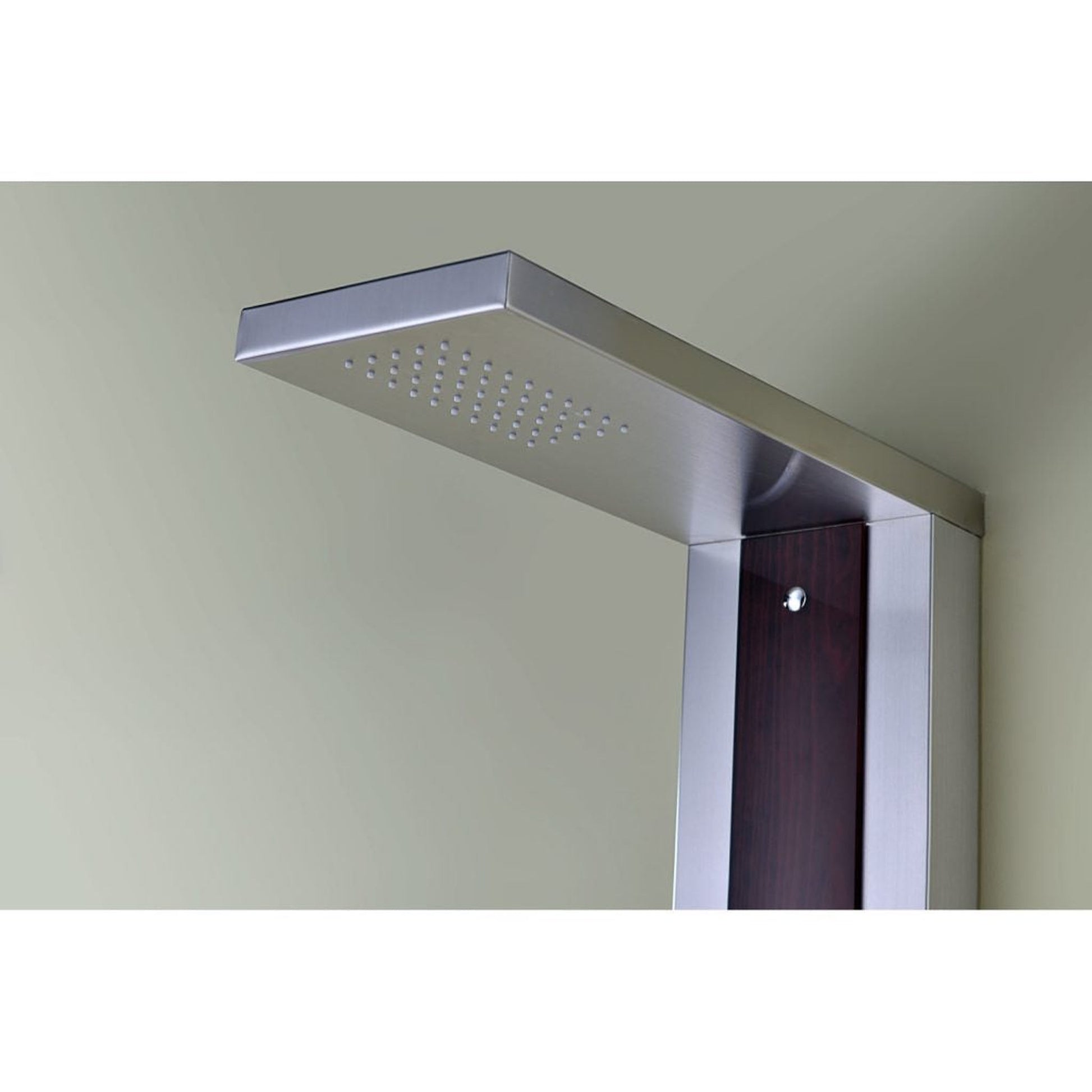 ANZZI Kiki Series 59" Mahogany 6-Jetted Full Body Shower Panel With Heavy Rain Shower Head and Euro-Grip Hand Sprayer