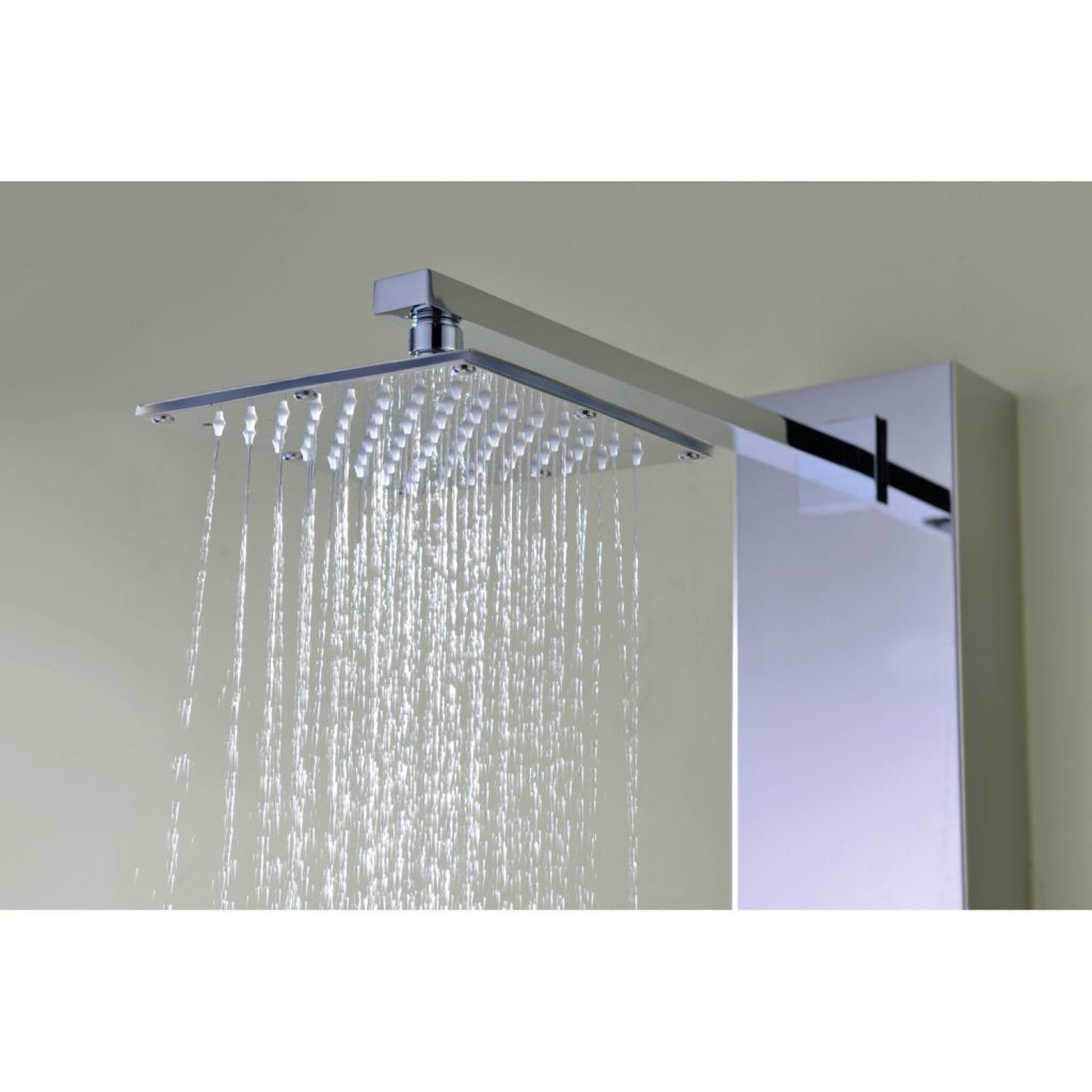 ANZZI Lann Series 53" Chrome 3-Jetted Full Body Shower Panel With Heavy Rain Shower Head and Euro-Grip Hand Sprayer