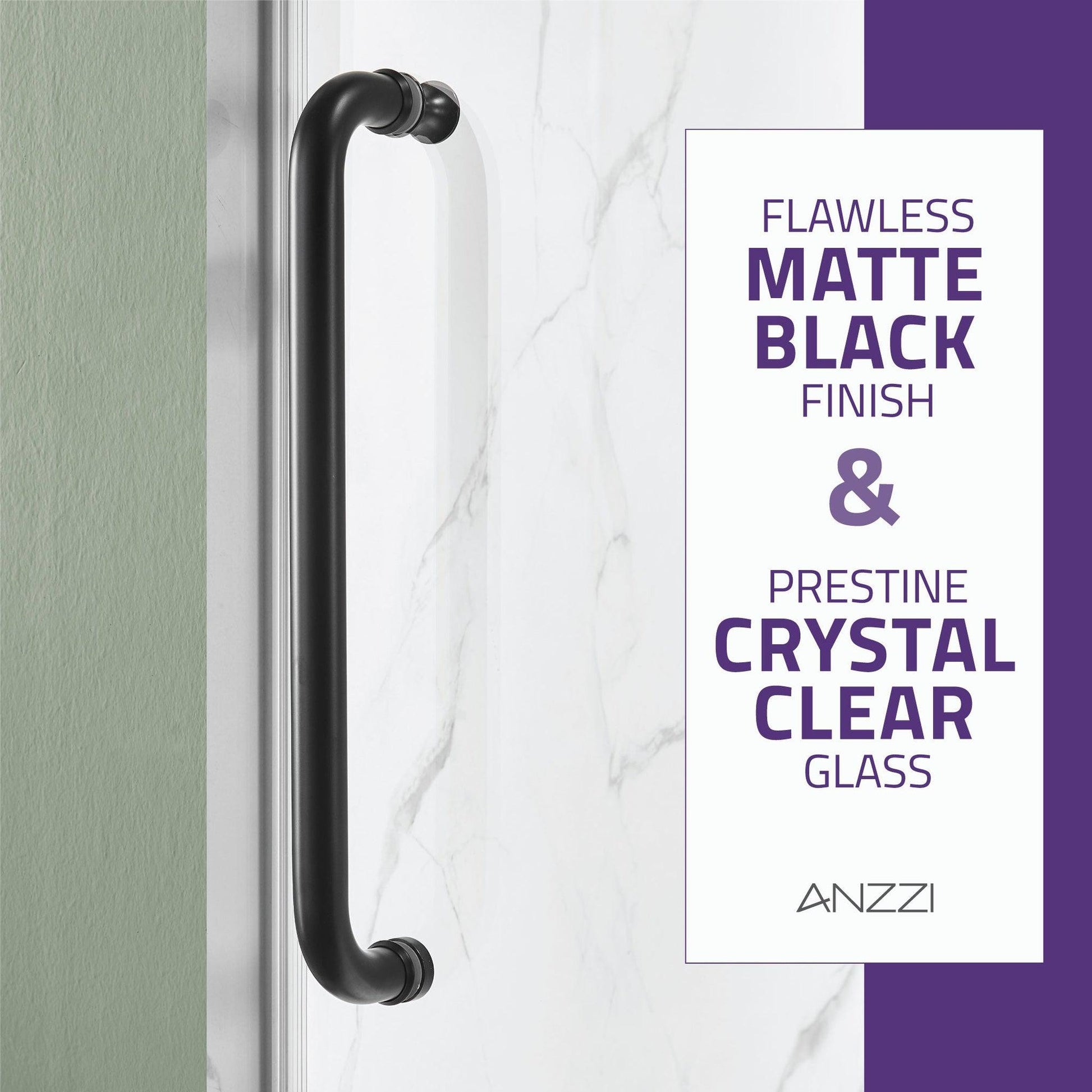 ANZZI 76 x 60 inch Frameless Tinted Shower Door in Brushed Nickel, Leon Water  Repellent Glass Shower Door with Seal Strip, Easy Gilde Sliding Shower Door  Parts Rollers, SD-AZ13-02BN-T 