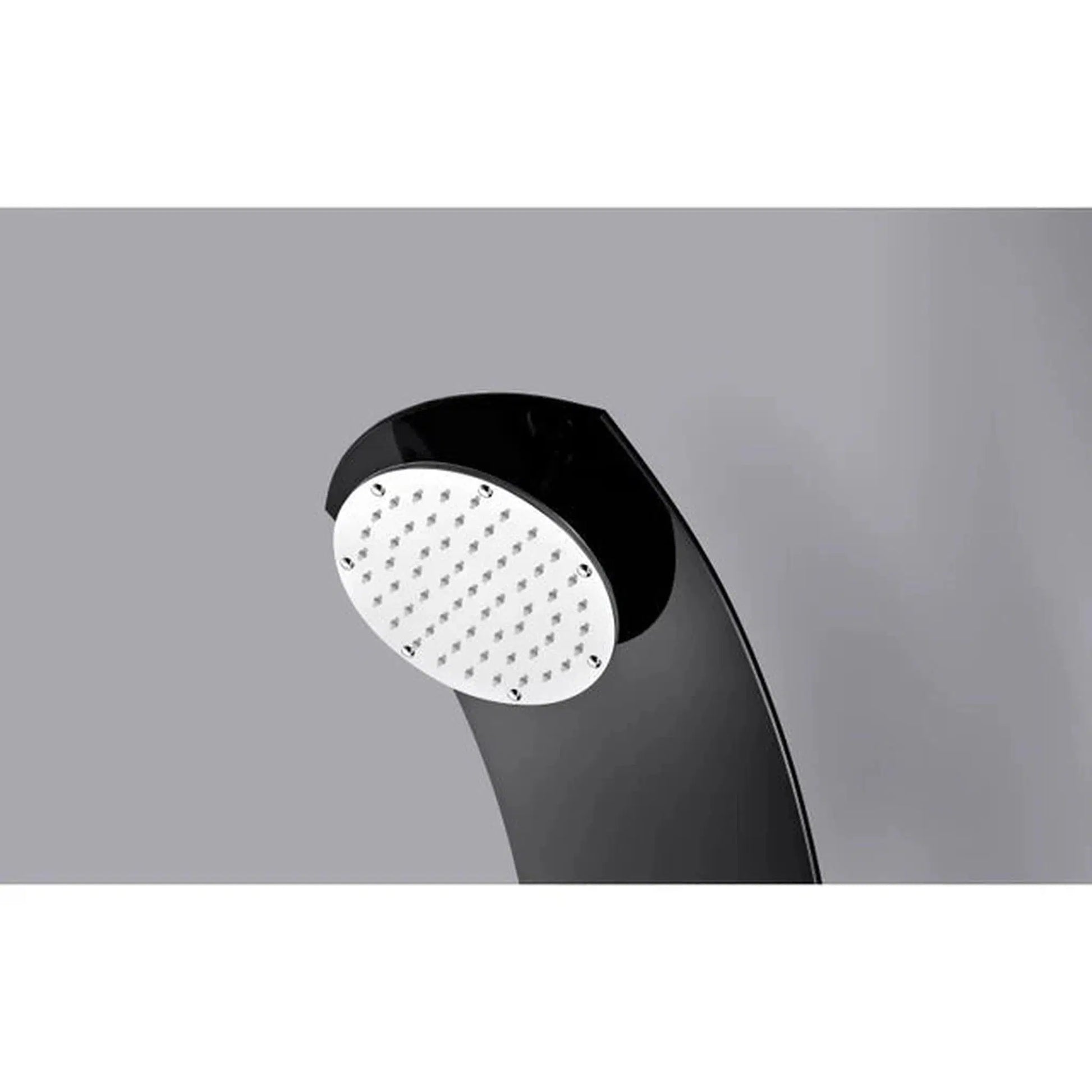 ANZZI Llano Series 56" Black 4-Jetted Full Body Shower Panel With Heavy Rain Shower Head and Euro-Grip Hand Sprayer