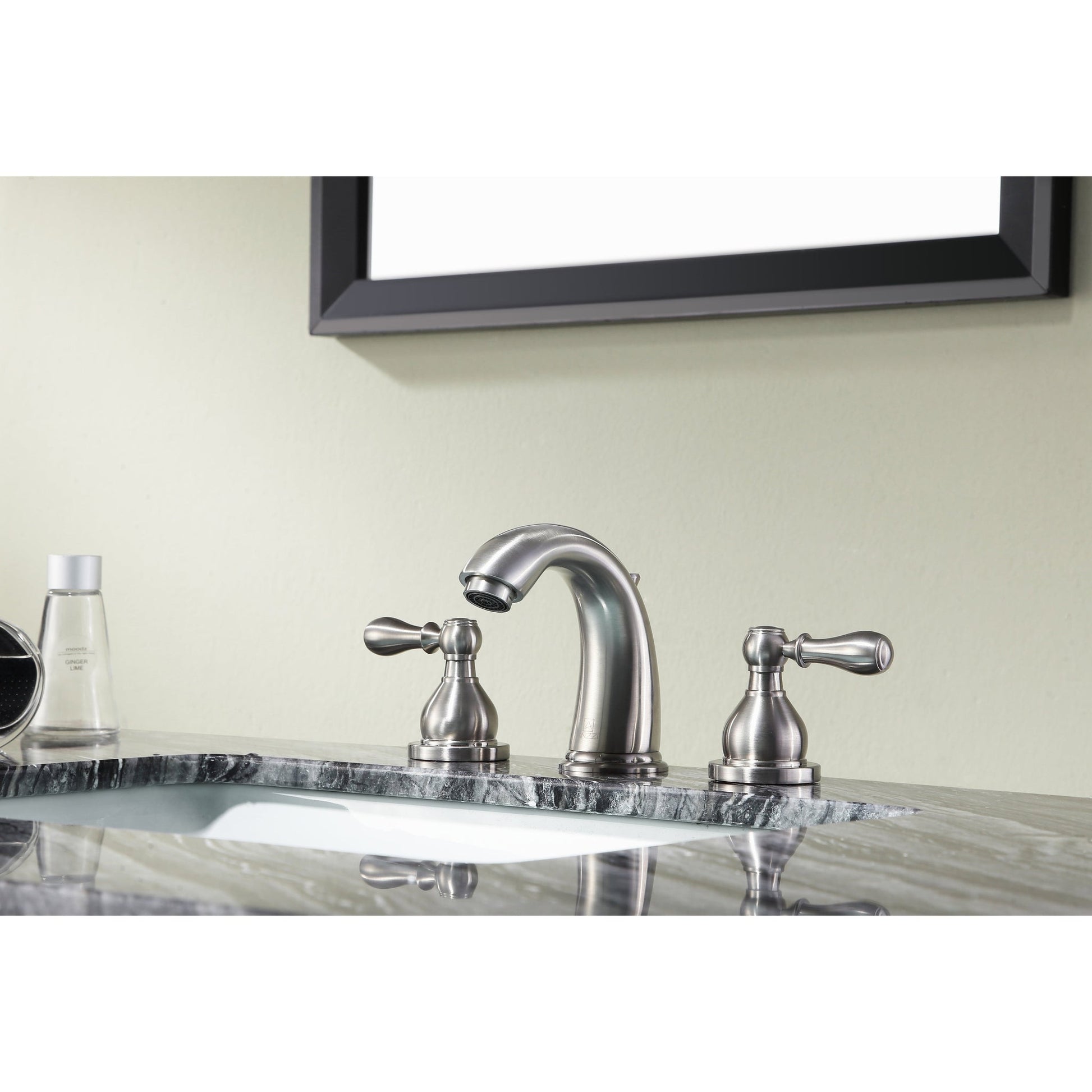 ANZZI Merchant Series 4" Widespread Brushed Nickel Bathroom Sink Faucet