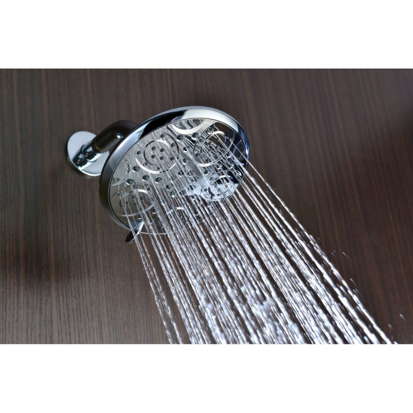 ANZZI Mesto Series Polished Chrome Wall-Mounted Single Handle Heavy Rain Shower Head With Bath Faucet Set