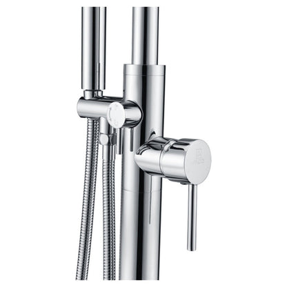 ANZZI Moray Series 2-Handle Polished Chrome Clawfoot Tub Faucet With Euro-Grip Handheld Sprayer