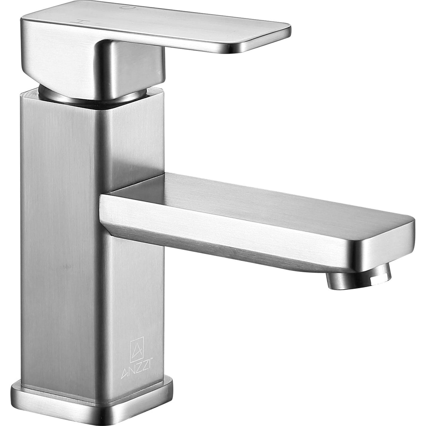 ANZZI Naiadi Series 3" Single Hole Brushed Nickel Bathroom Sink Faucet