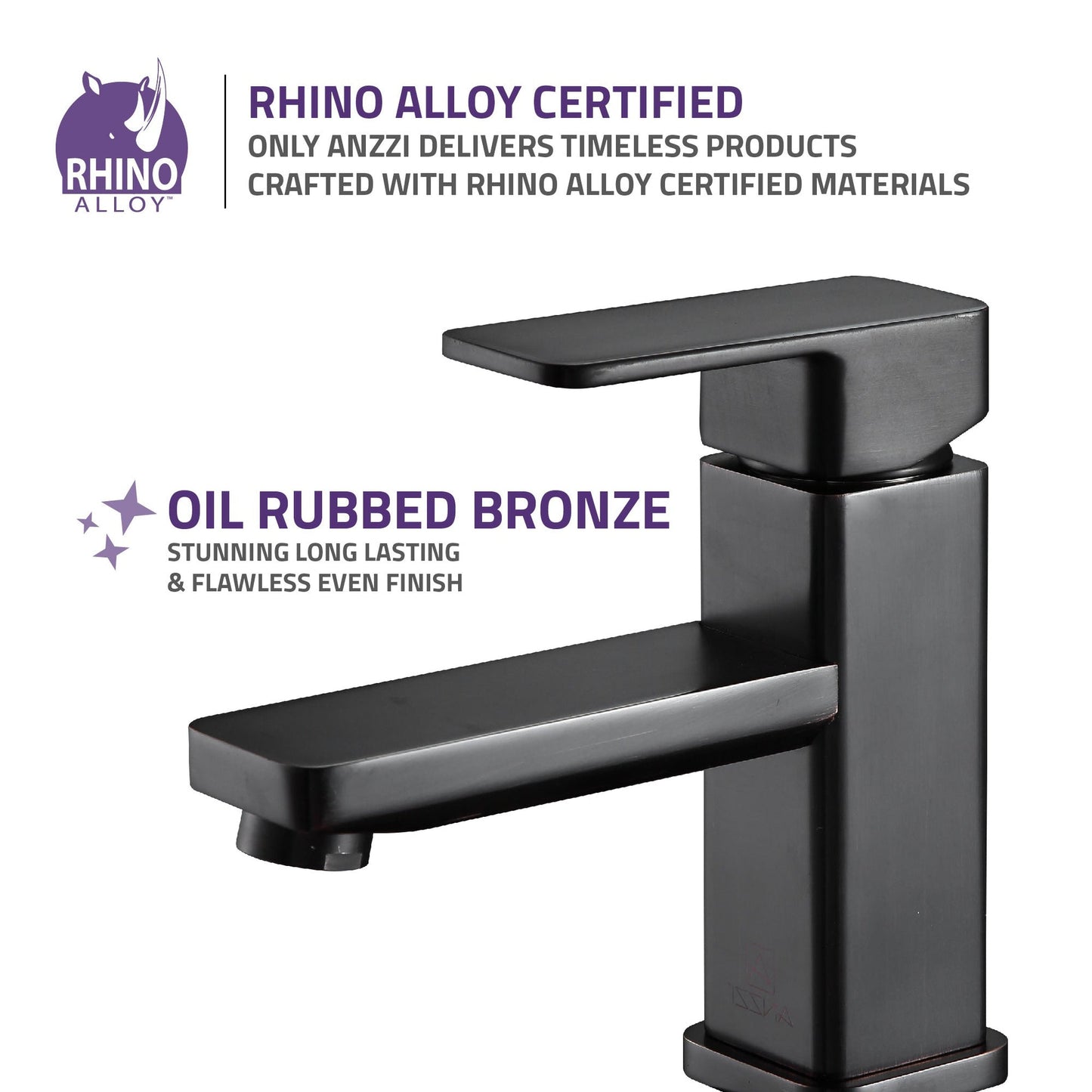 ANZZI Naiadi Series 3" Single Hole Oil Rubbed Bronze Bathroom Sink Faucet