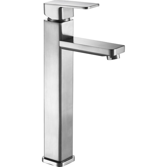 ANZZI Nettuno Series 9" Single Hole Brushed Nickel Bathroom Sink Faucet