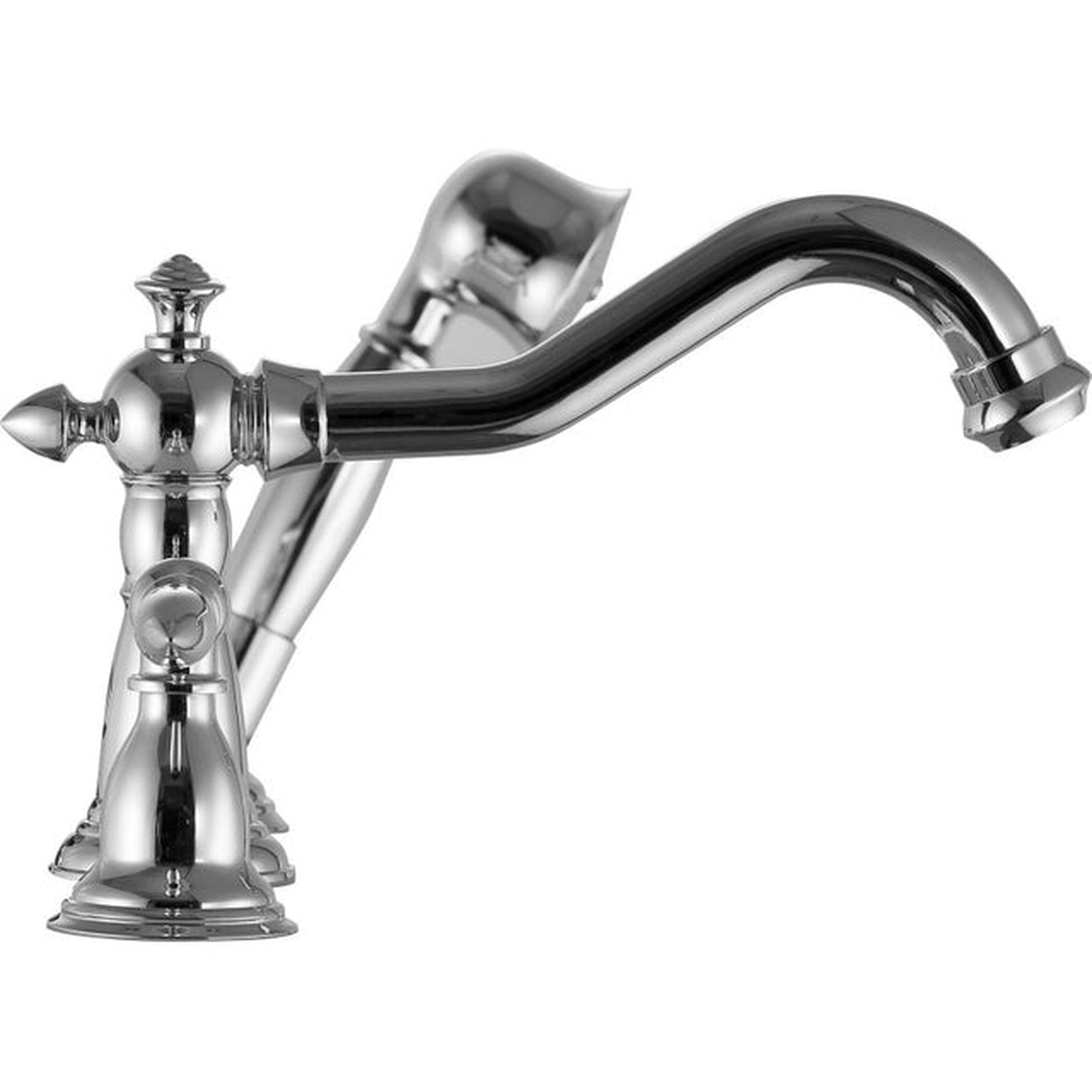 ANZZI Patriarch Series 3-Handle Polished Chrome Roman Tub Faucet With Euro-Grip Handheld Sprayer