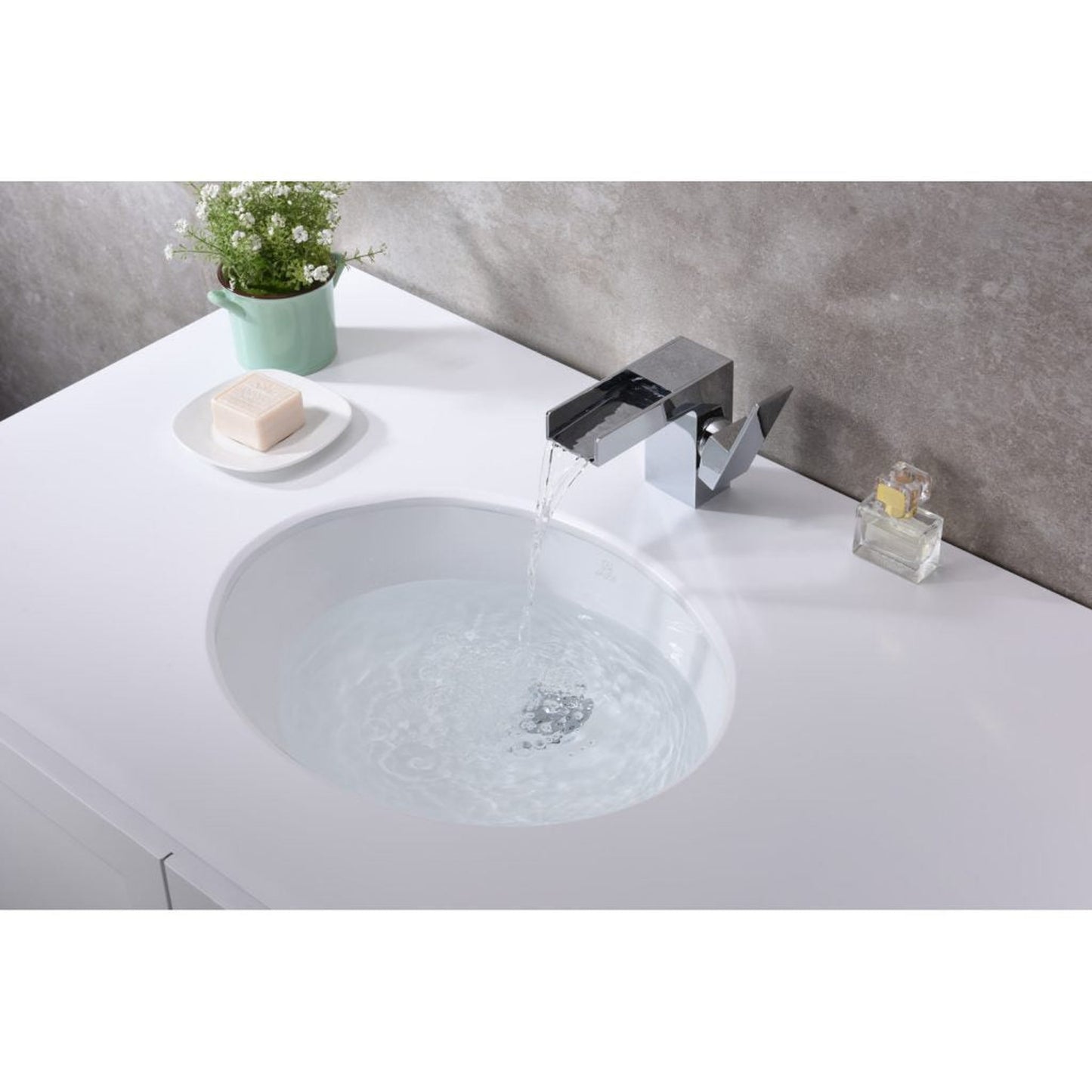 ANZZI Pegasus Series 18" x 15" Oval Shape Glossy White Undermount Sink With Built-In Overflow