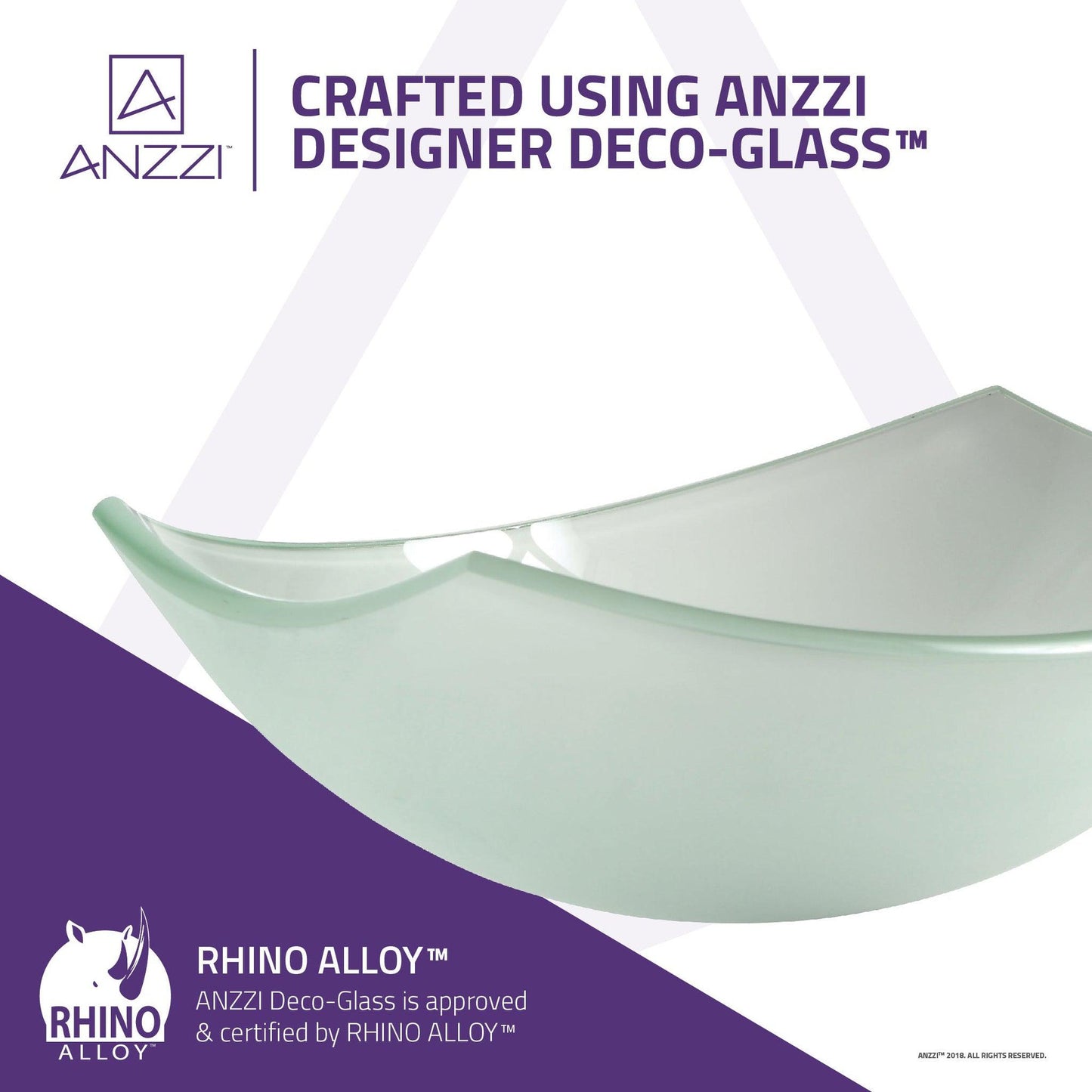 ANZZI Pendant Series 20" x 15" Oval Shaped Lustrous Frosted Deco-Glass Vessel Sink With Polished Chrome Pop-Up Drain