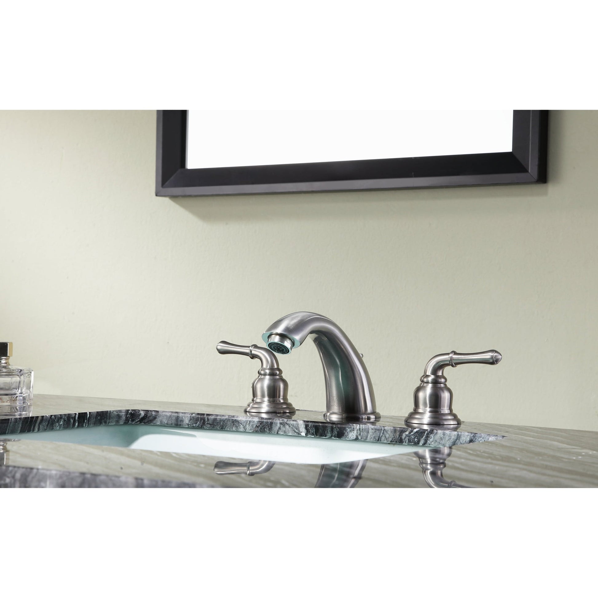 ANZZI Prince Series 3" Widespread Brushed Nickel Bathroom Sink Faucet