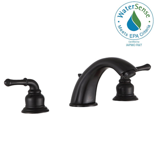 ANZZI Prince Series 3" Widespread Oil Rubbed Bronze Bathroom Sink Faucet