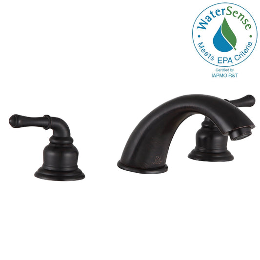 ANZZI Princess Series 3" Widespread Oil Rubbed Bronze Bathroom Sink Faucet