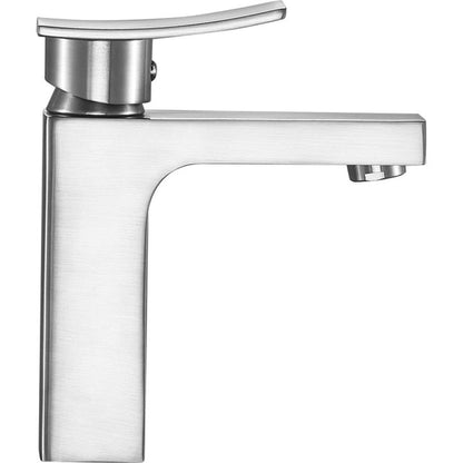 ANZZI Promenade Series 5" Single Hole Brushed Nickel Bathroom Sink Faucet