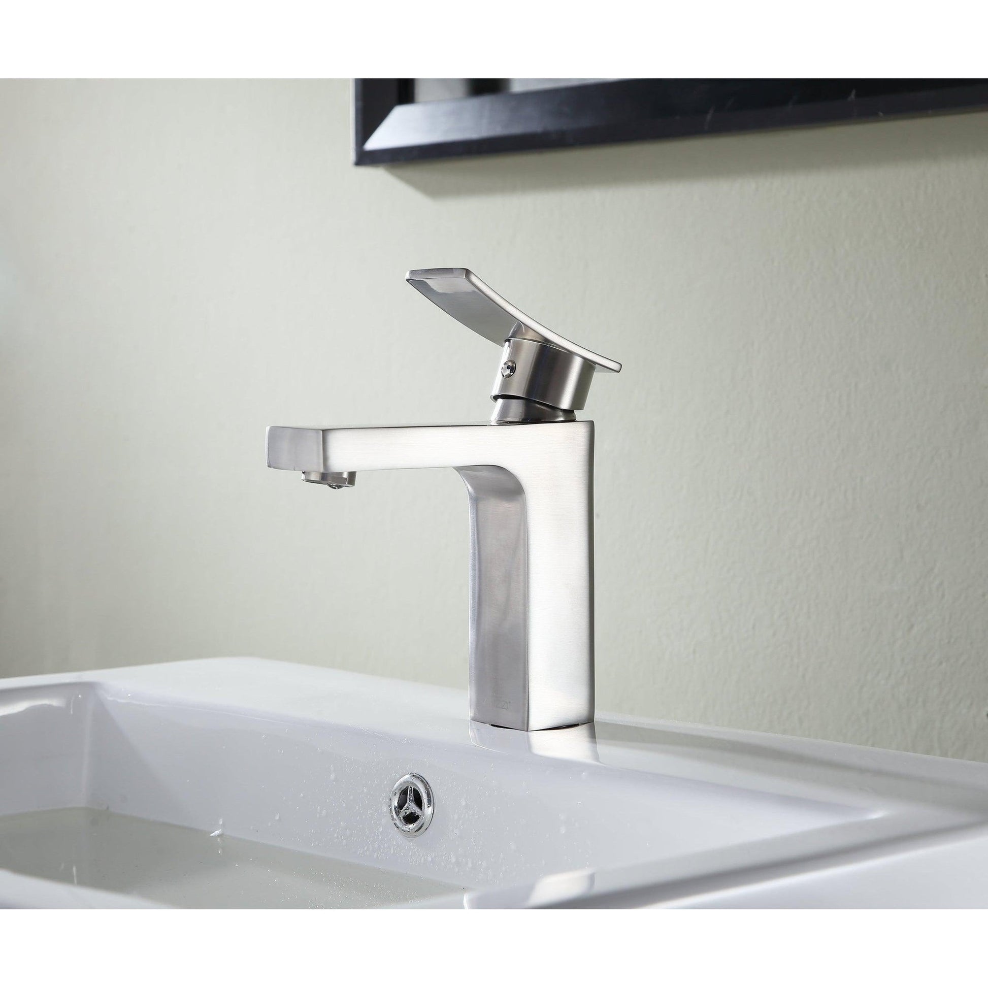 ANZZI Promenade Series 5" Single Hole Brushed Nickel Bathroom Sink Faucet