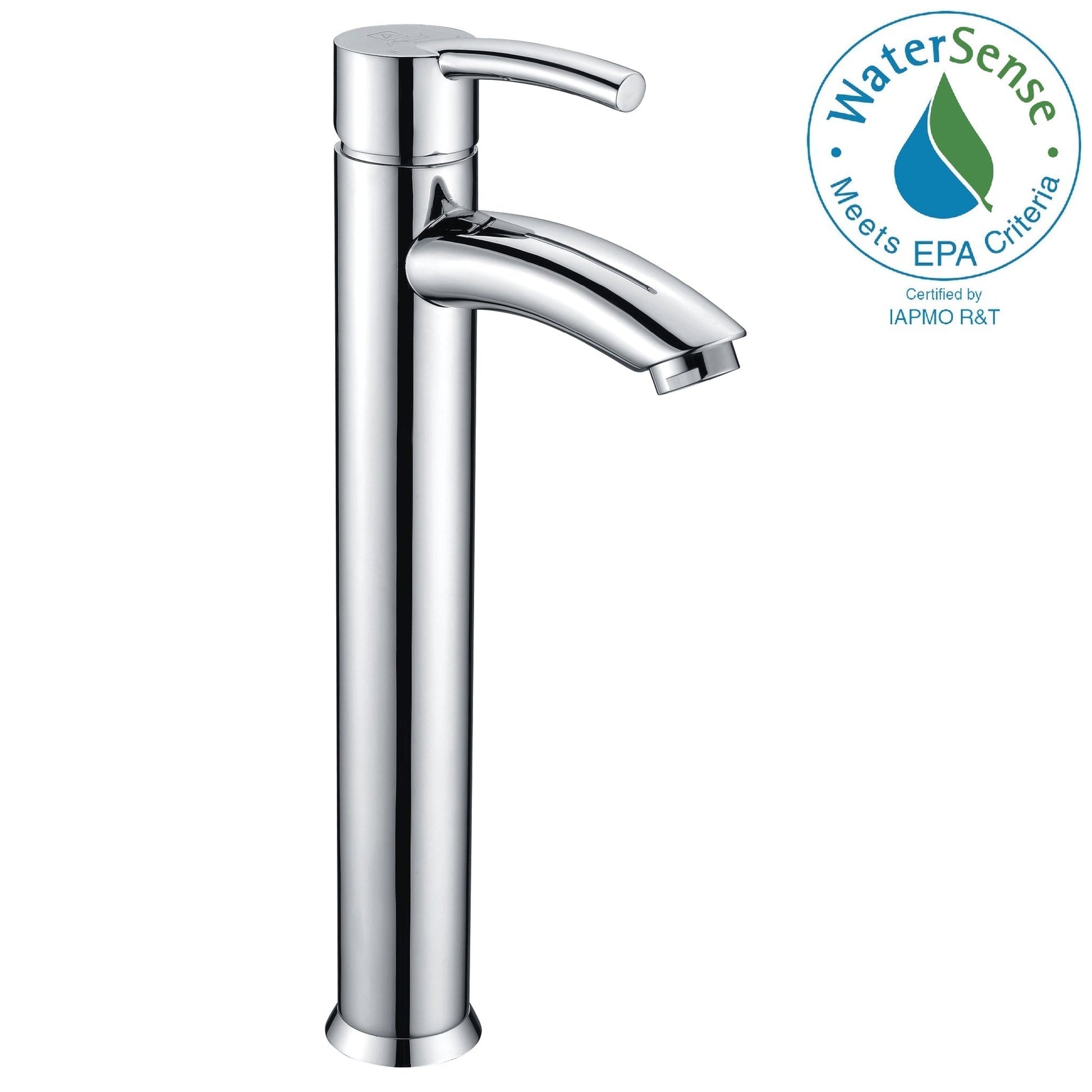 ANZZI Quartet Series 10" Single Hole Polished Chrome Bathroom Sink Faucet