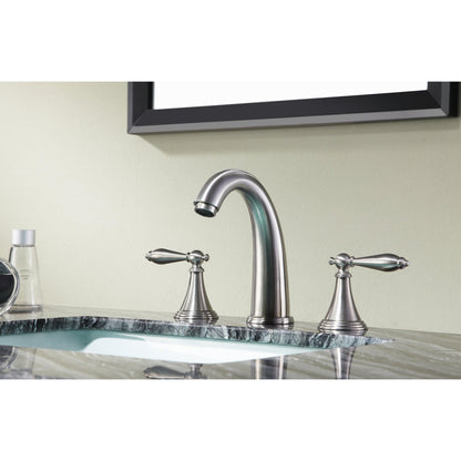 ANZZI Queen Series 5" Widespread Brushed Nickel Bathroom Sink Faucet