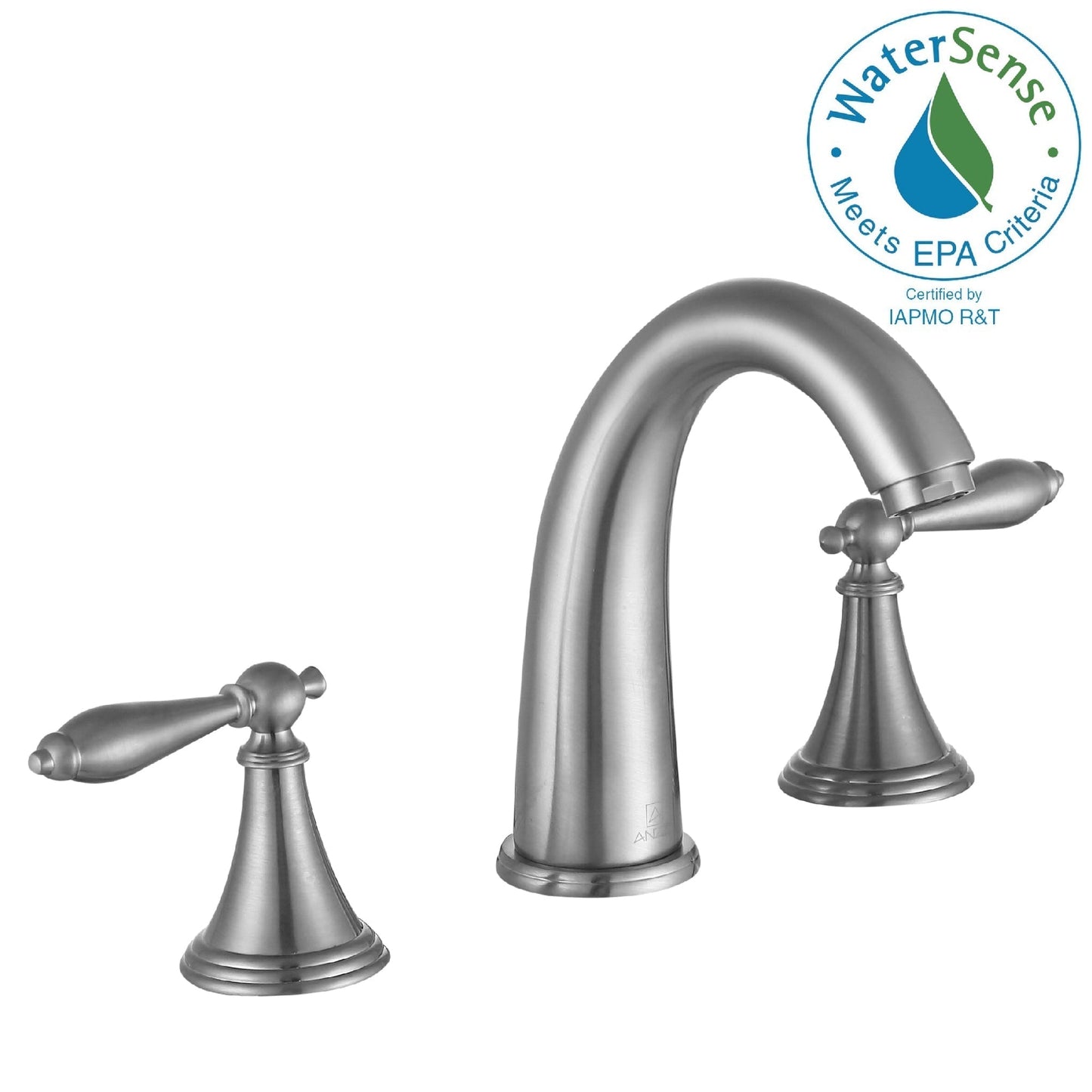 ANZZI Queen Series 5" Widespread Brushed Nickel Bathroom Sink Faucet