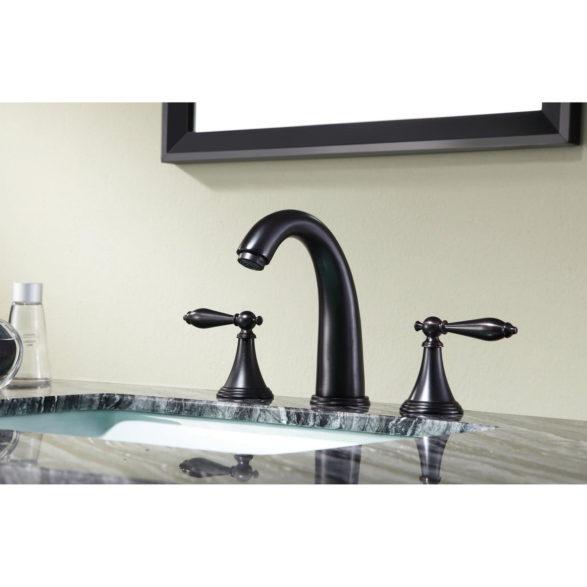 ANZZI Queen Series 5" Widespread Oil Rubbed Bronze Bathroom Sink Faucet