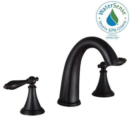 ANZZI Queen Series 5" Widespread Oil Rubbed Bronze Bathroom Sink Faucet