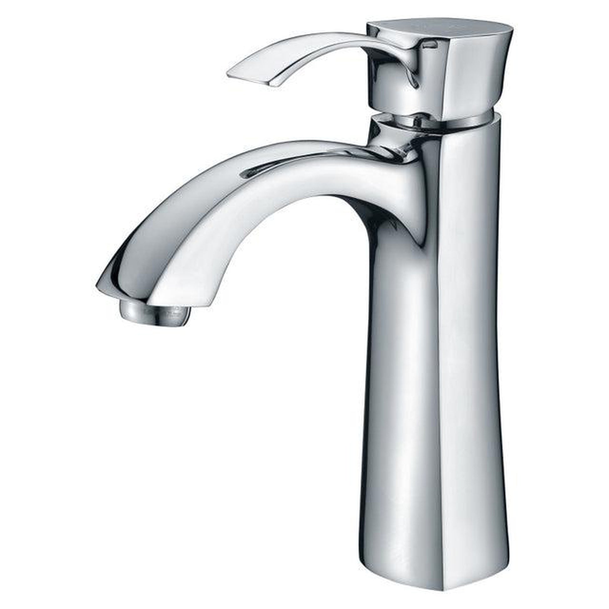 ANZZI Rhythm Series 5" Single Hole Polished Chrome Mid-Arc Bathroom Sink Faucet