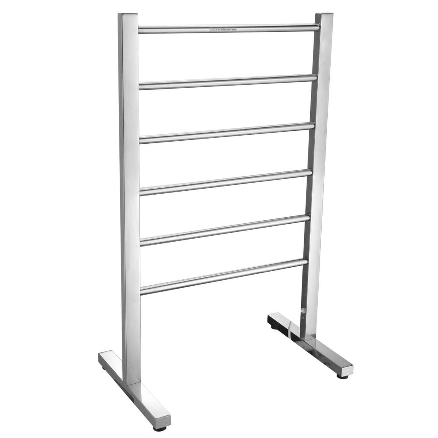 ANZZI Riposte Series Polished Chrome 6-Bar Stainless Steel Floor Mounted Electric Towel Warmer Rack