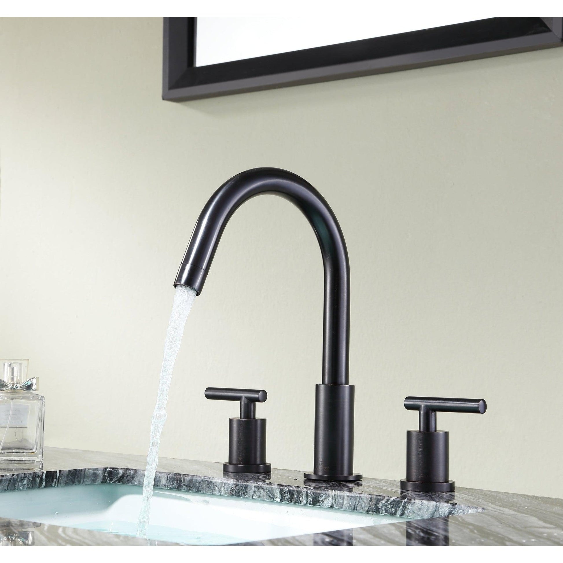 ANZZI Roman Series 6" Widespread Oil Rubbed Bronze Bathroom Sink Faucet