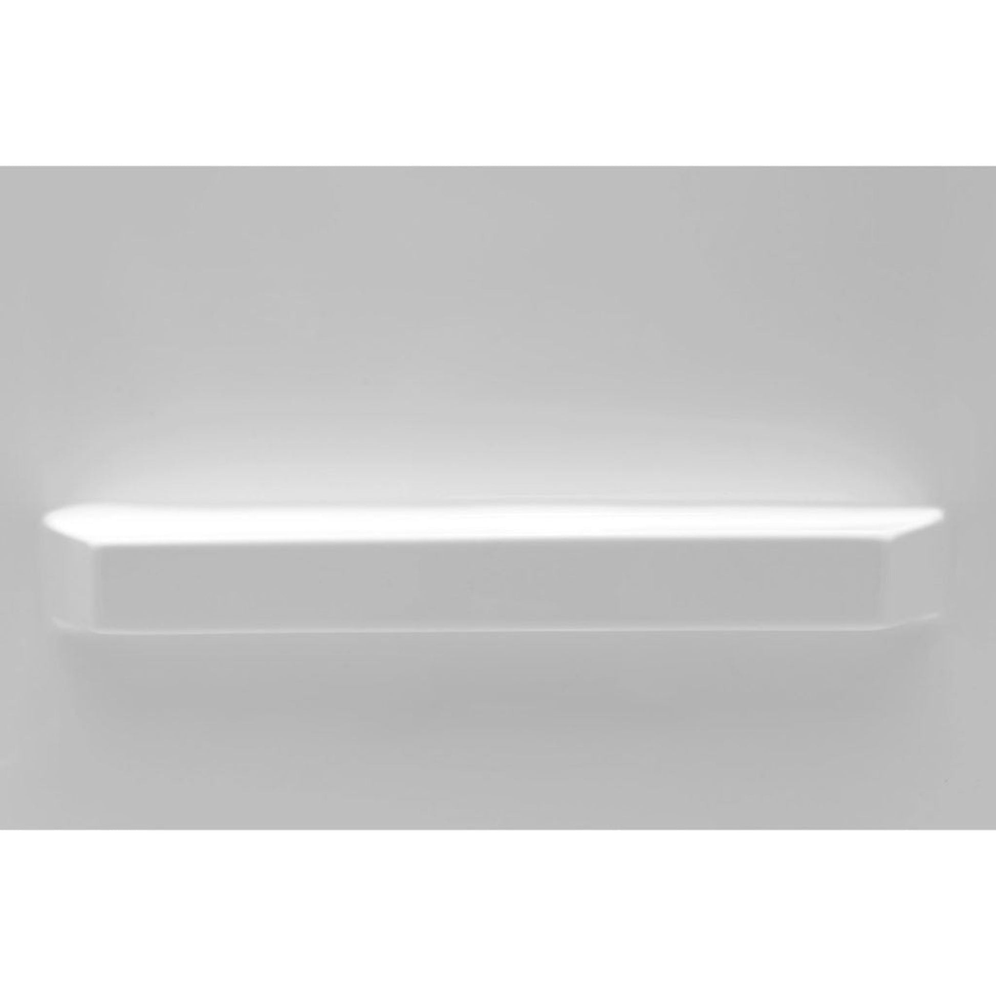 ANZZI Rose Series 48" x 36" x 74" White Acrylic Alcove Three Piece Shower Wall System With 5 Built-in Shelves