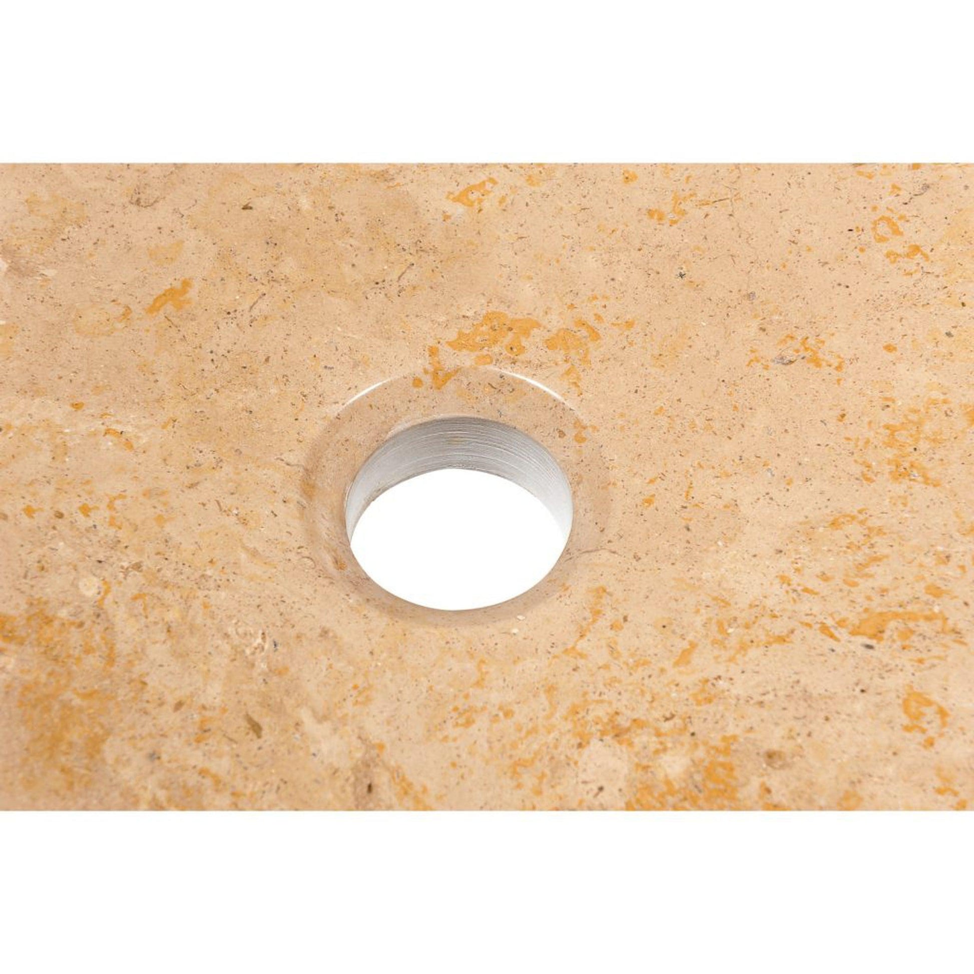 ANZZI Rune Series 17" x 17" Round Classic Cream Vessel Sink