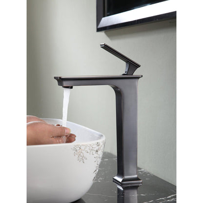 ANZZI Saunter Series 9" Single Hole Oil Rubbed Bronze Bathroom Sink Faucet