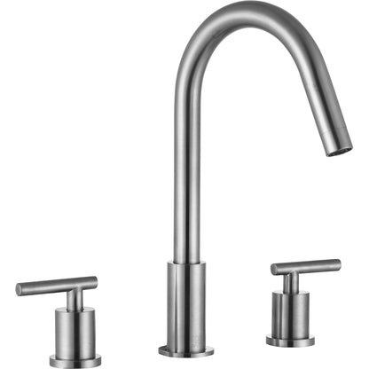 ANZZI Spartan Series 8" Widespread Brushed Nickel Bathroom Sink Faucet