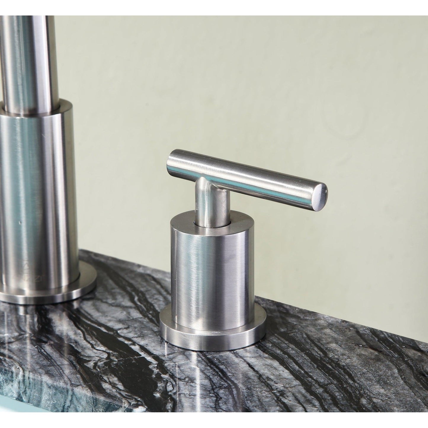 ANZZI Spartan Series 8" Widespread Brushed Nickel Bathroom Sink Faucet