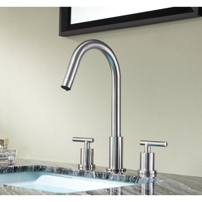 ANZZI Spartan Series 8" Widespread Brushed Nickel Bathroom Sink Faucet