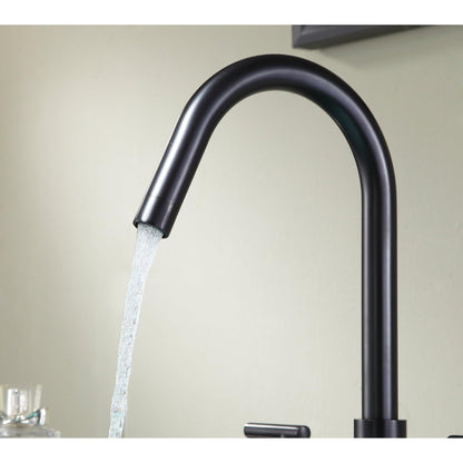 ANZZI Spartan Series 8" Widespread Oil Rubbed Bronze Bathroom Sink Faucet