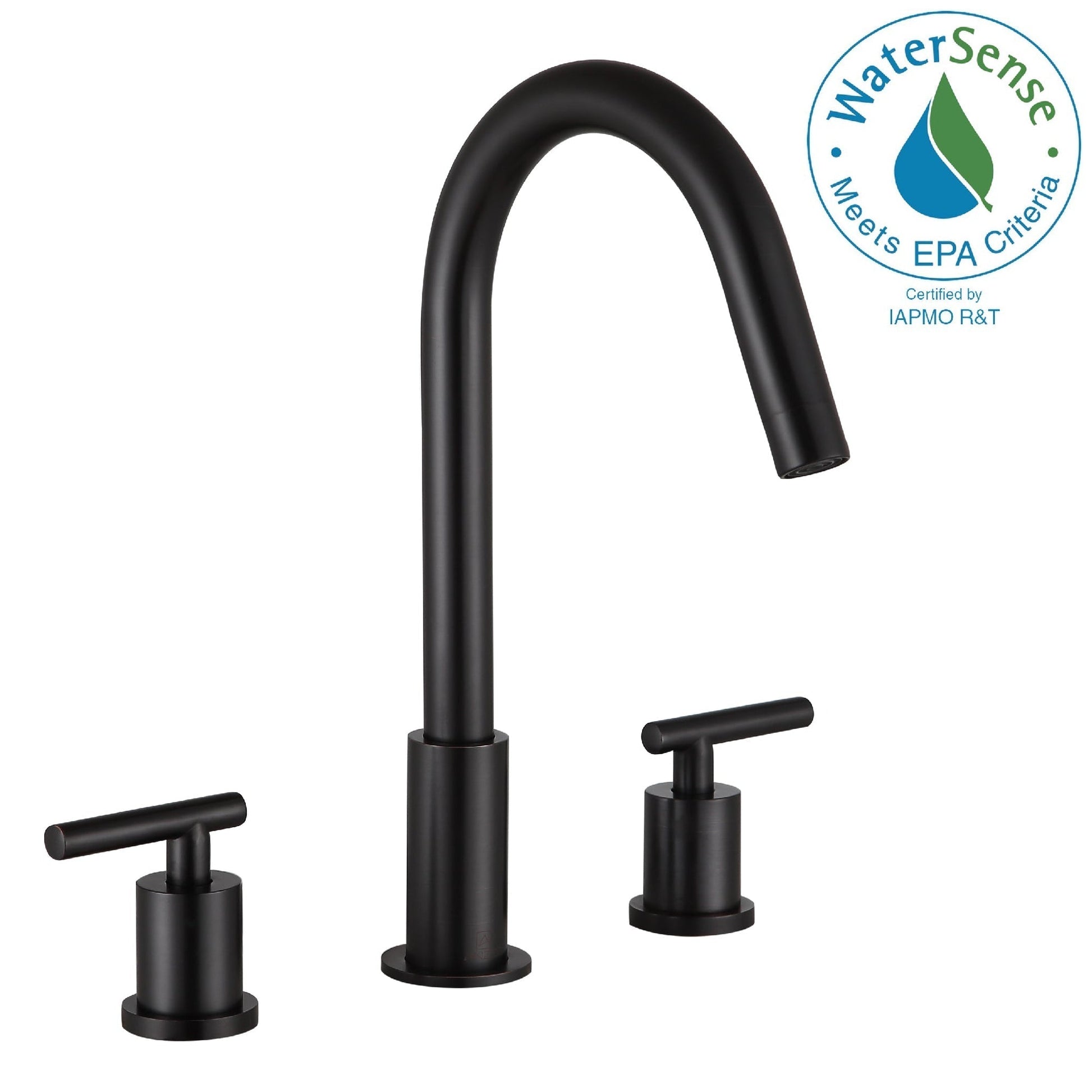 ANZZI Spartan Series 8" Widespread Oil Rubbed Bronze Bathroom Sink Faucet