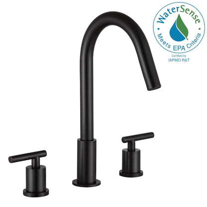 ANZZI Spartan Series 8" Widespread Oil Rubbed Bronze Bathroom Sink Faucet