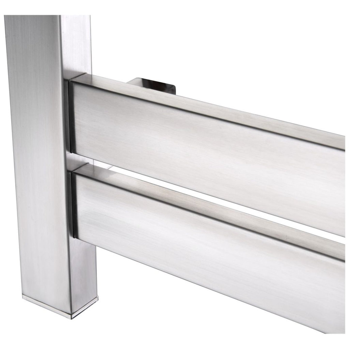 ANZZI Starling Series Brushed Nickel 6-Bar Stainless Steel Wall-Mounted Electric Towel Warmer Rack