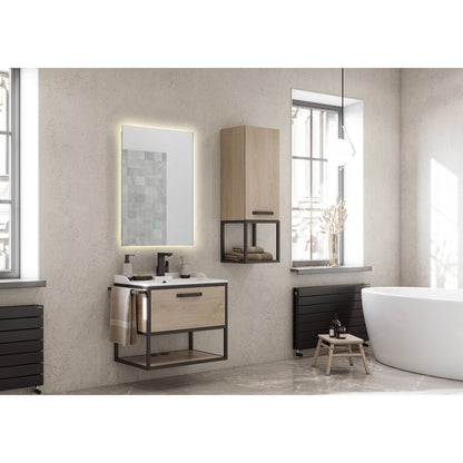 ANZZI Stellar Series 36" x 28" Frameless Led Bathroom Mirror With Built-In Defogger and Bluetooth Speaker