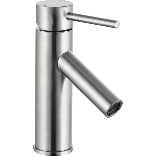 ANZZI Valle Series 3" Single Hole Brushed Nickel Bathroom Sink Faucet