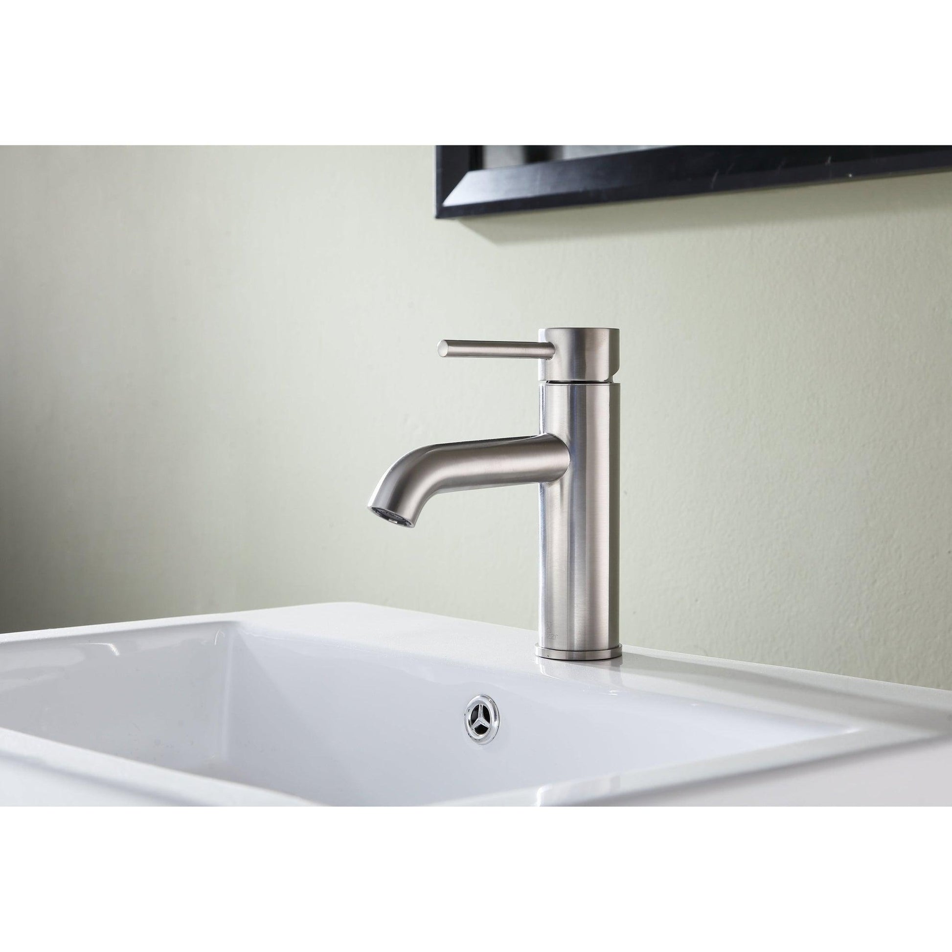 ANZZI Valle Series 4" Single Hole Brushed Nickel Bathroom Sink Faucet