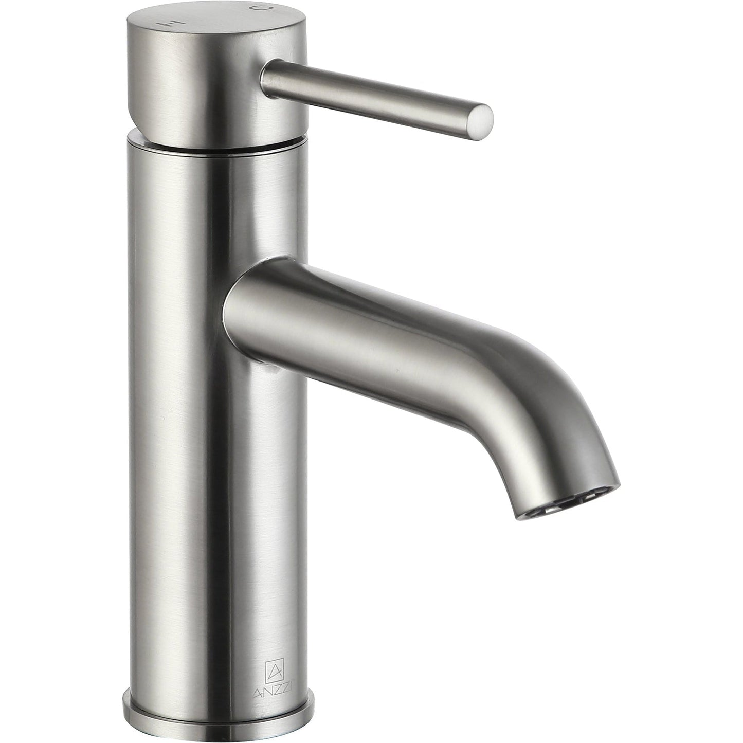 ANZZI Valle Series 4" Single Hole Brushed Nickel Bathroom Sink Faucet