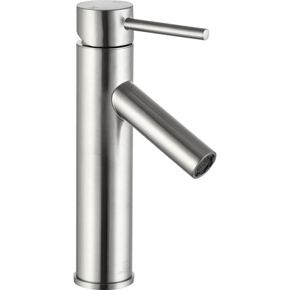 ANZZI Valle Series 5" Single Hole Brushed Nickel Bathroom Sink Faucet