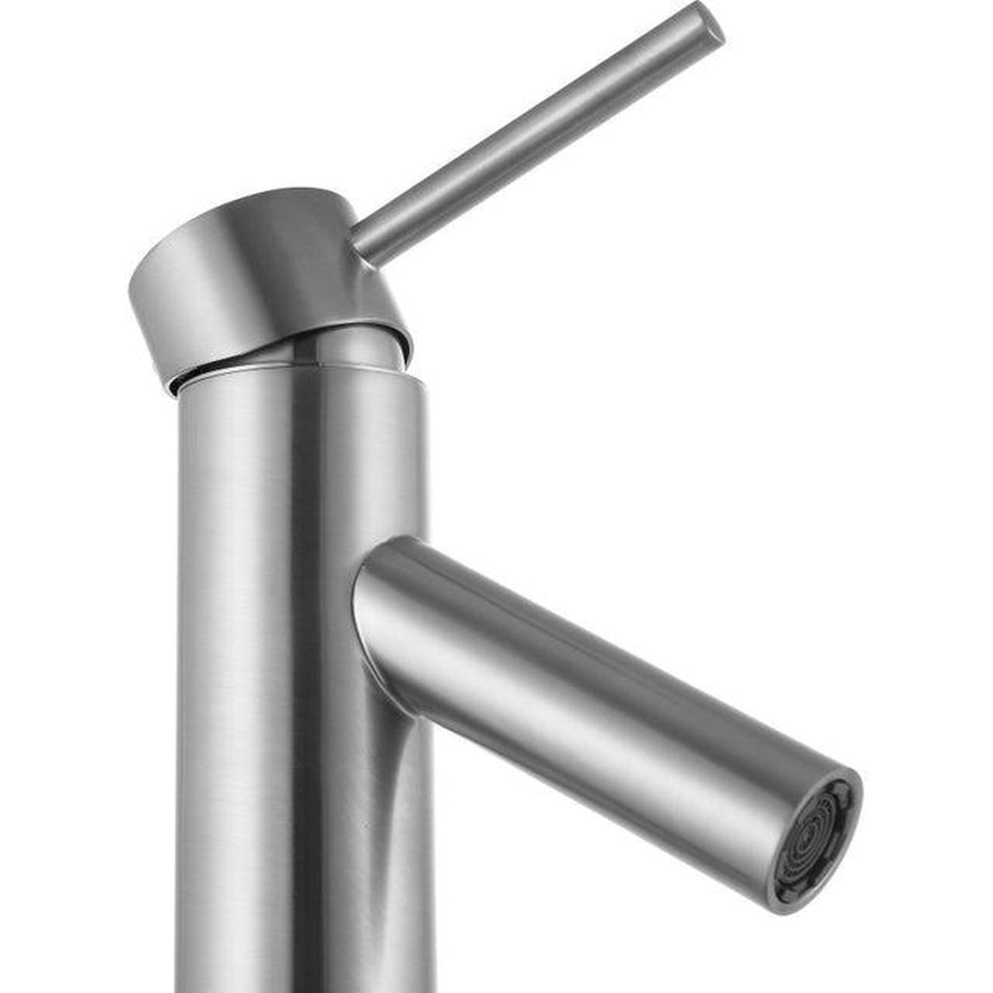 ANZZI Valle Series 8" Single Hole Brushed Nickel Bathroom Sink Faucet