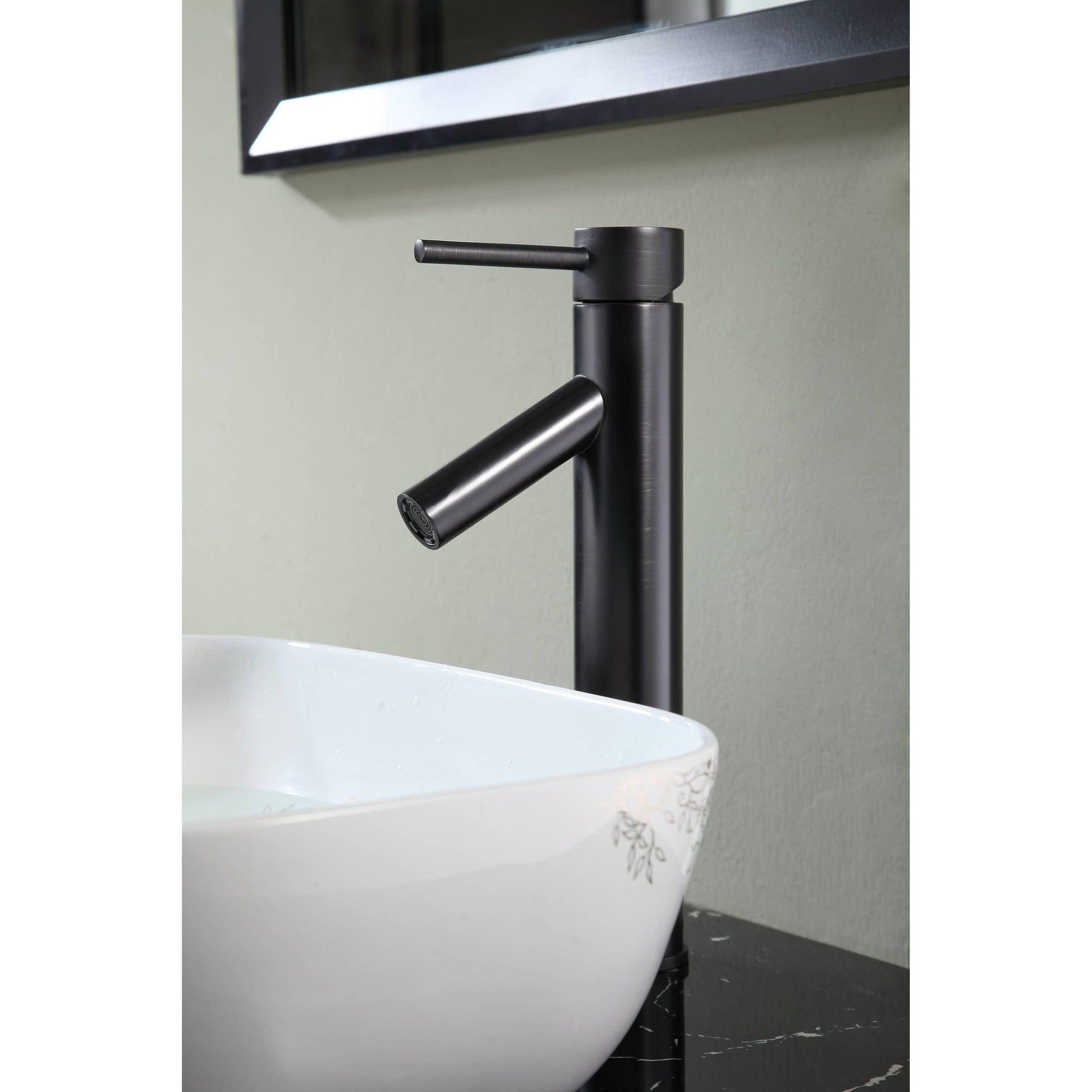 ANZZI Valle Series 8" Single Hole Oil Rubbed Bronze Bathroom Sink Faucet