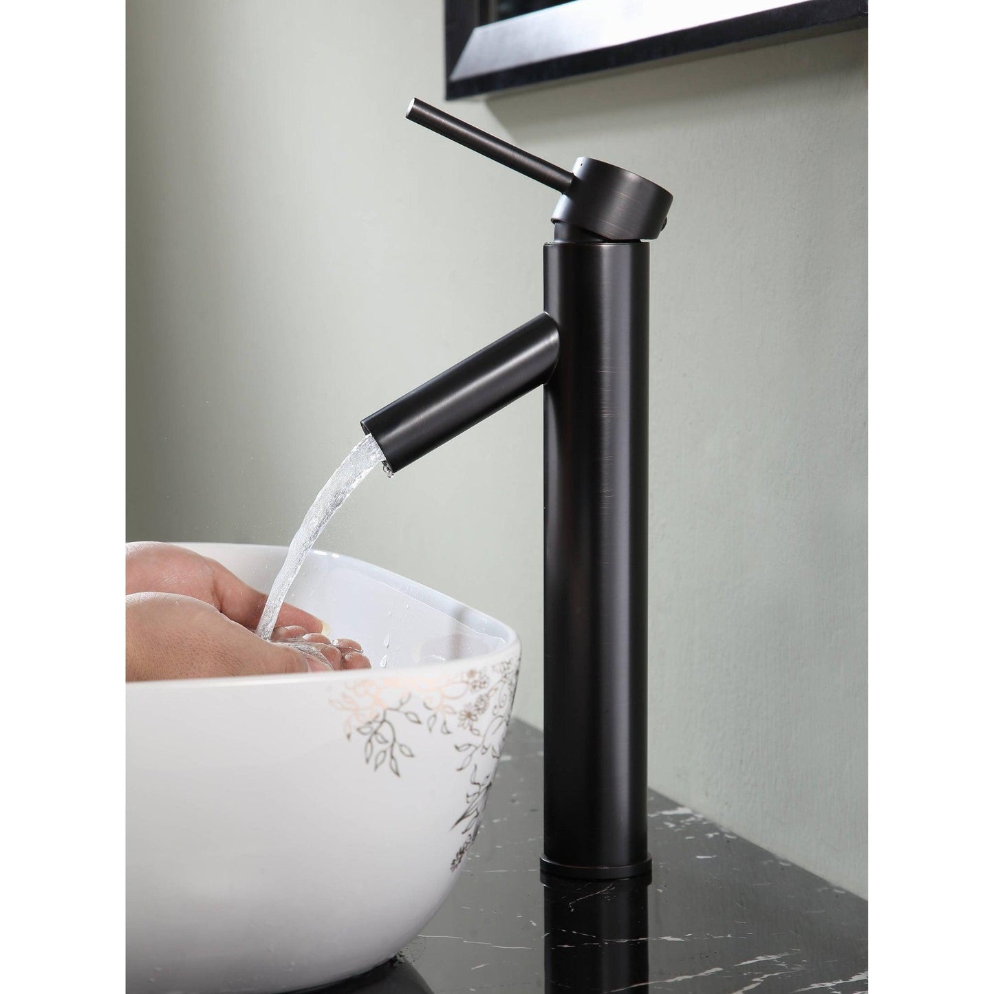 ANZZI Valle Series 8" Single Hole Oil Rubbed Bronze Bathroom Sink Faucet