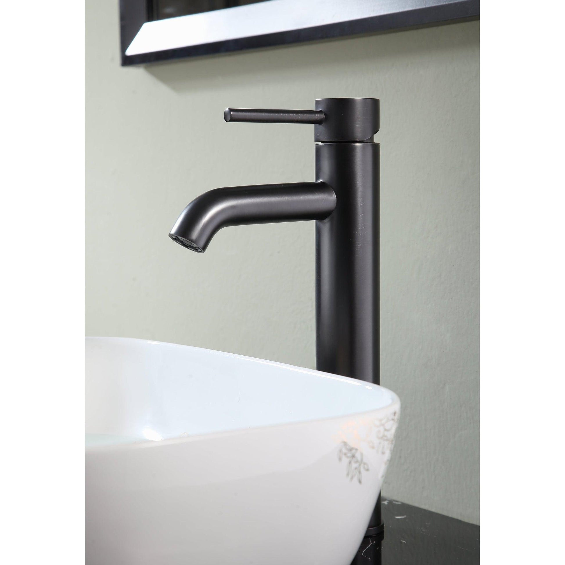 ANZZI Valle Series 9" Single Hole Oil Rubbed Bronze Bathroom Sink Faucet